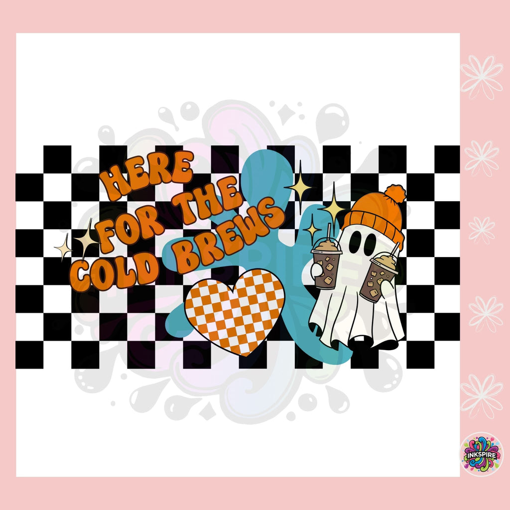 Here for the Cold Brews Ponytail Trucker Hat