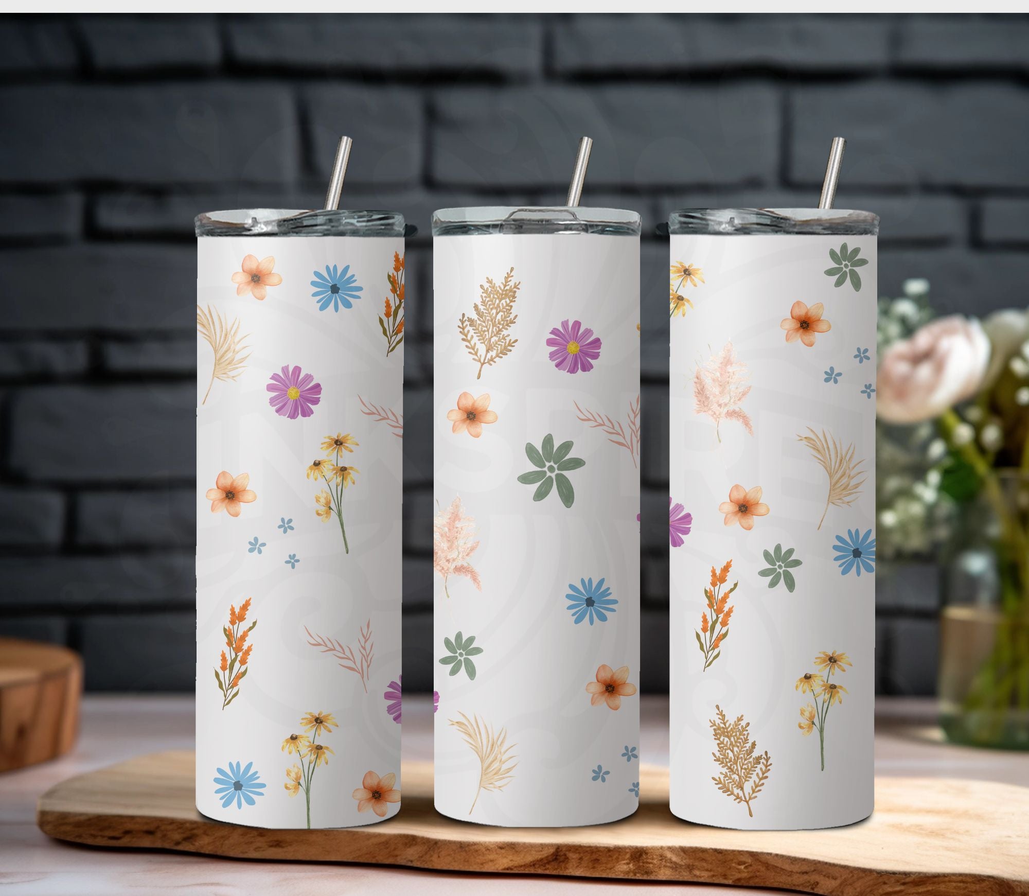 Boho Floral Tumbler