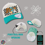 Here for the Cold Brews Ponytail Trucker Hat